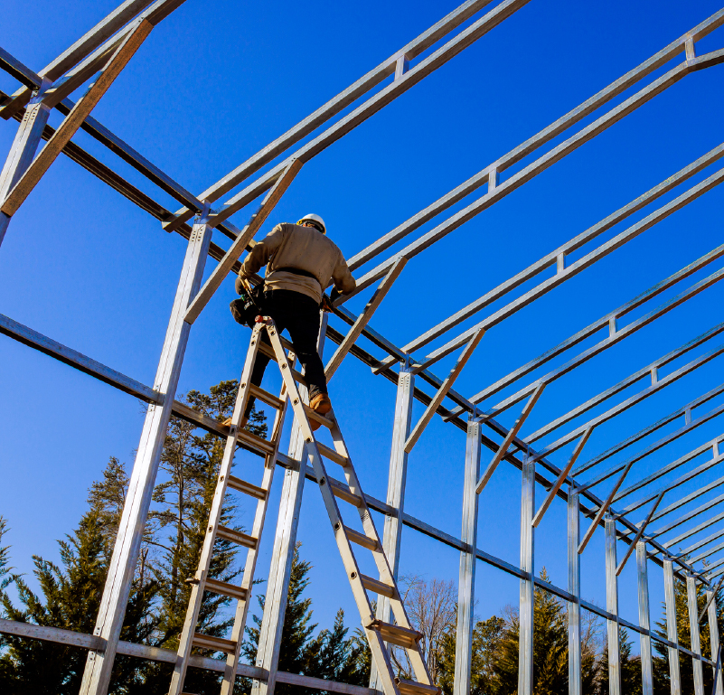 build a pole barn with durable steel
