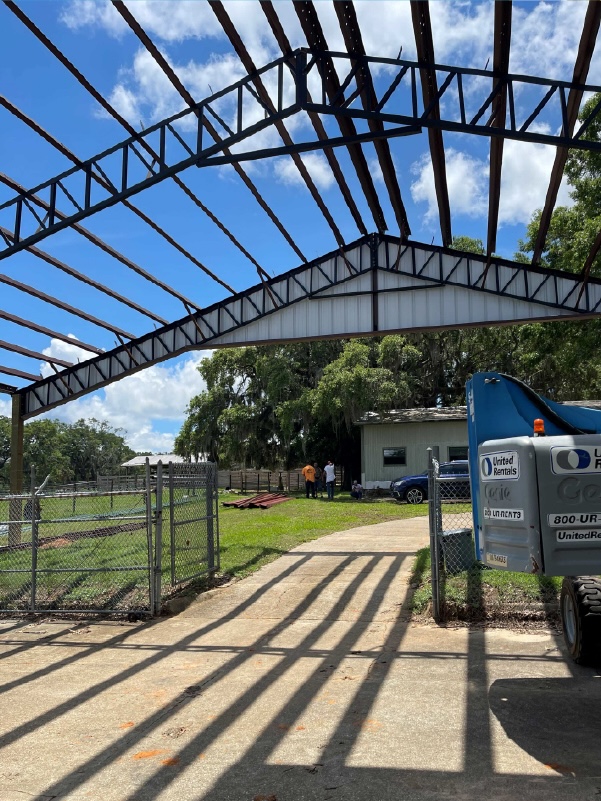 The frame is important when you build a pole barn.