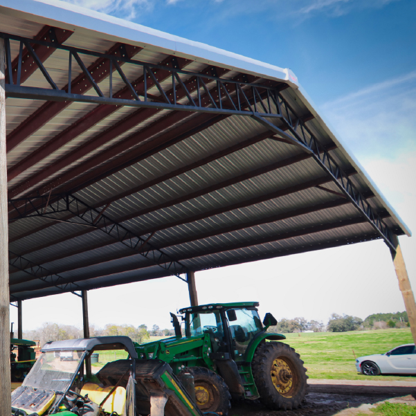 pole barn with tractor on farm pole barn with tractor on farm