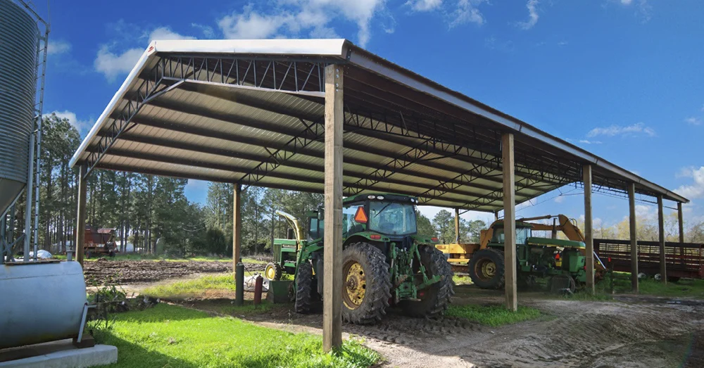 pole barn tractor